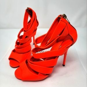 Jimmy Choo Orange Leather Pumps 36